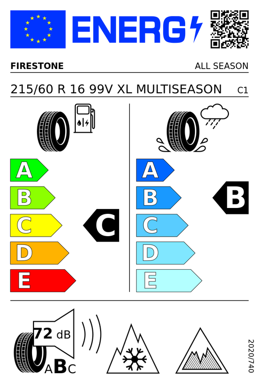 215/60 R16 FIRESTONE XL 99V TL MULTISEASON GEN02