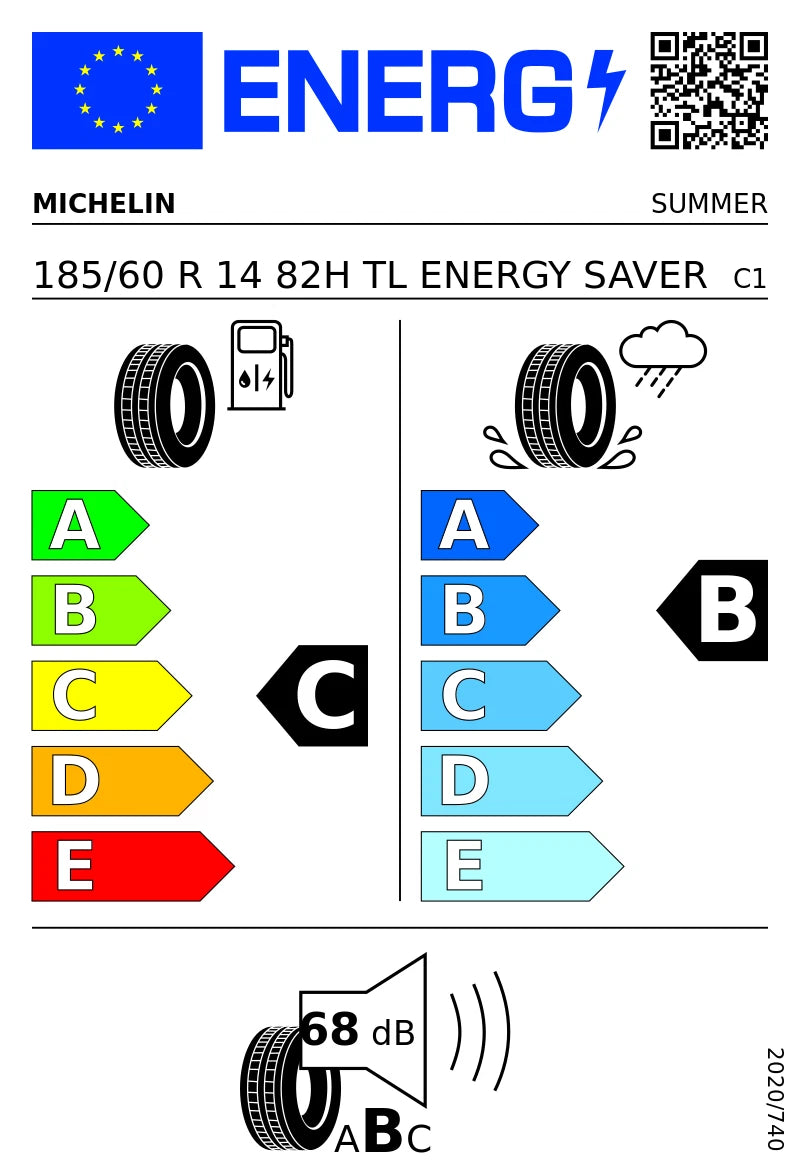 PNEUMATICI NUOVI MICHELIN 185/60 R14 82H TL ENERGY SAVER+ ESTIVO