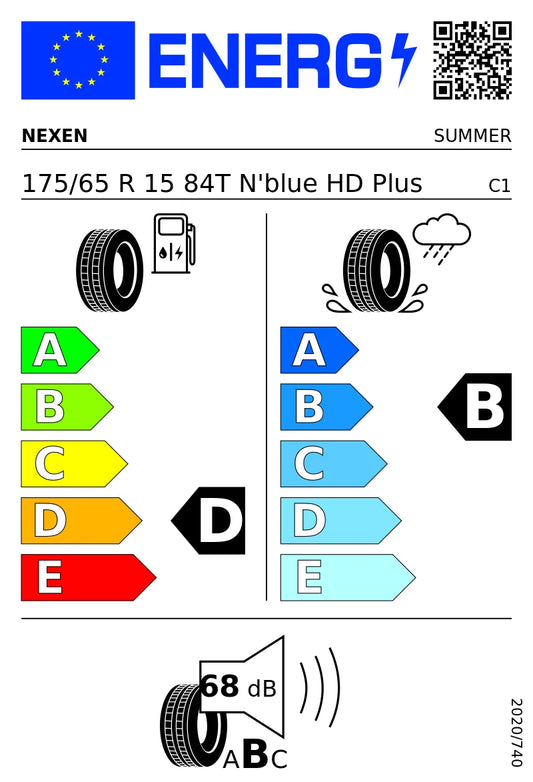 PNEUMATICI NUOVI NEXEN 175/65 R15 84H TL NBLUE HD PLUS ESTIVO