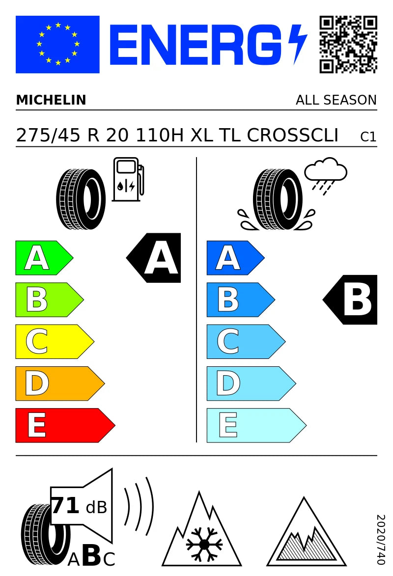 PNEUMATICI NUOVI MICHELIN 275/45 R20 XL 110H TL CROSSCLIMATE 2 VOL Volvo 4STA