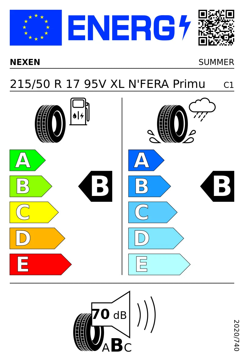 PNEUMATICI NUOVI NEXEN 215/50 R17 XL 95W TL NFERA PRIMUS ESTIVI