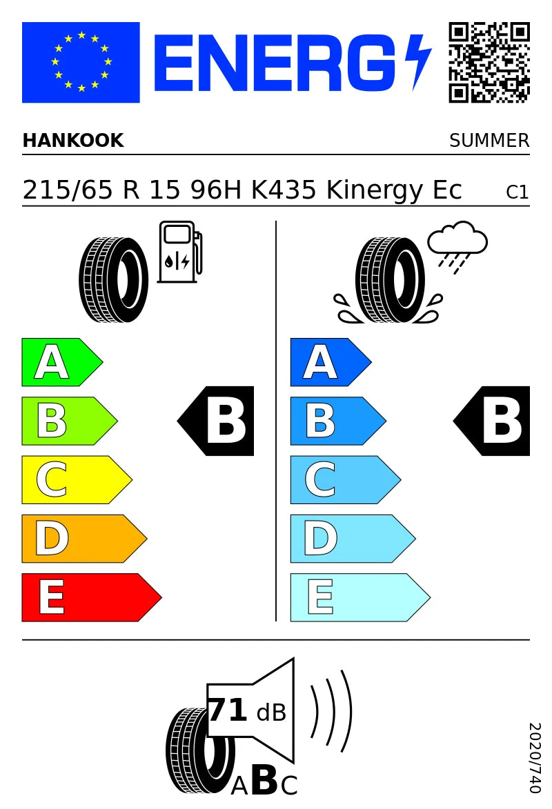 PNEUMATICI NUOVI HANKOOK 215/65 R15 96H TL KINERGY ECO2 K435 ESTIVI