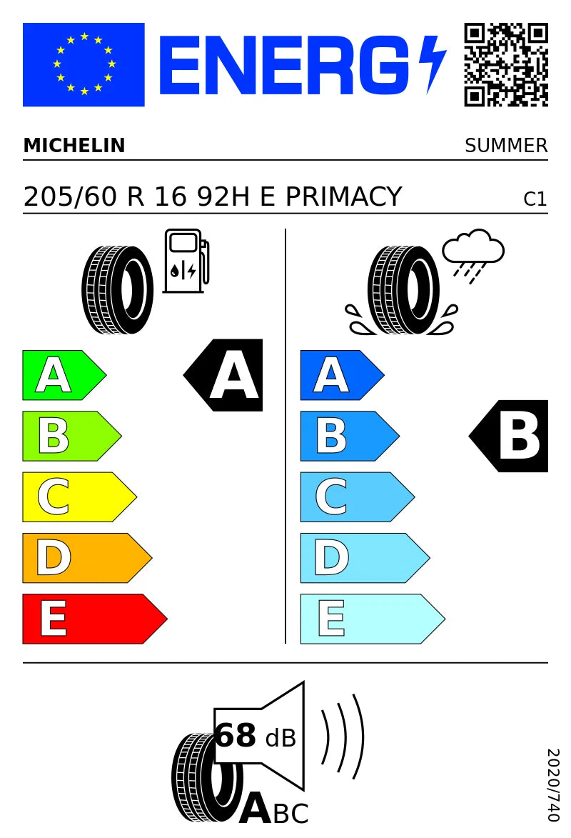 PNEUMATICI NUOVI MICHELIN 205/60 R16 92H TL E.PRIMACY ESTIVI